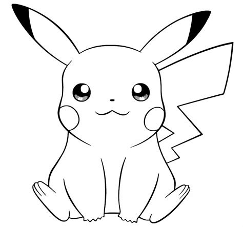 pikachu para colorir|Desenhos do Pikachu para Colorir e Pintar